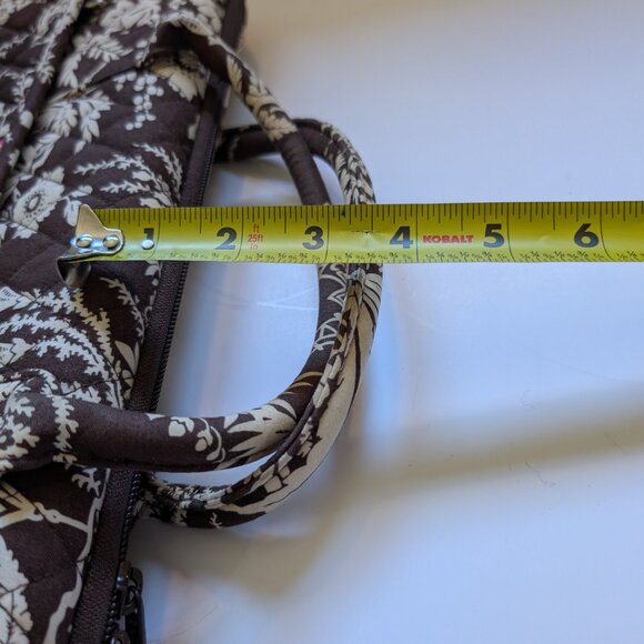 Vera Bradley Imperial Toile Brown & Pink Larger Laptop Case - Picture 15 of 16